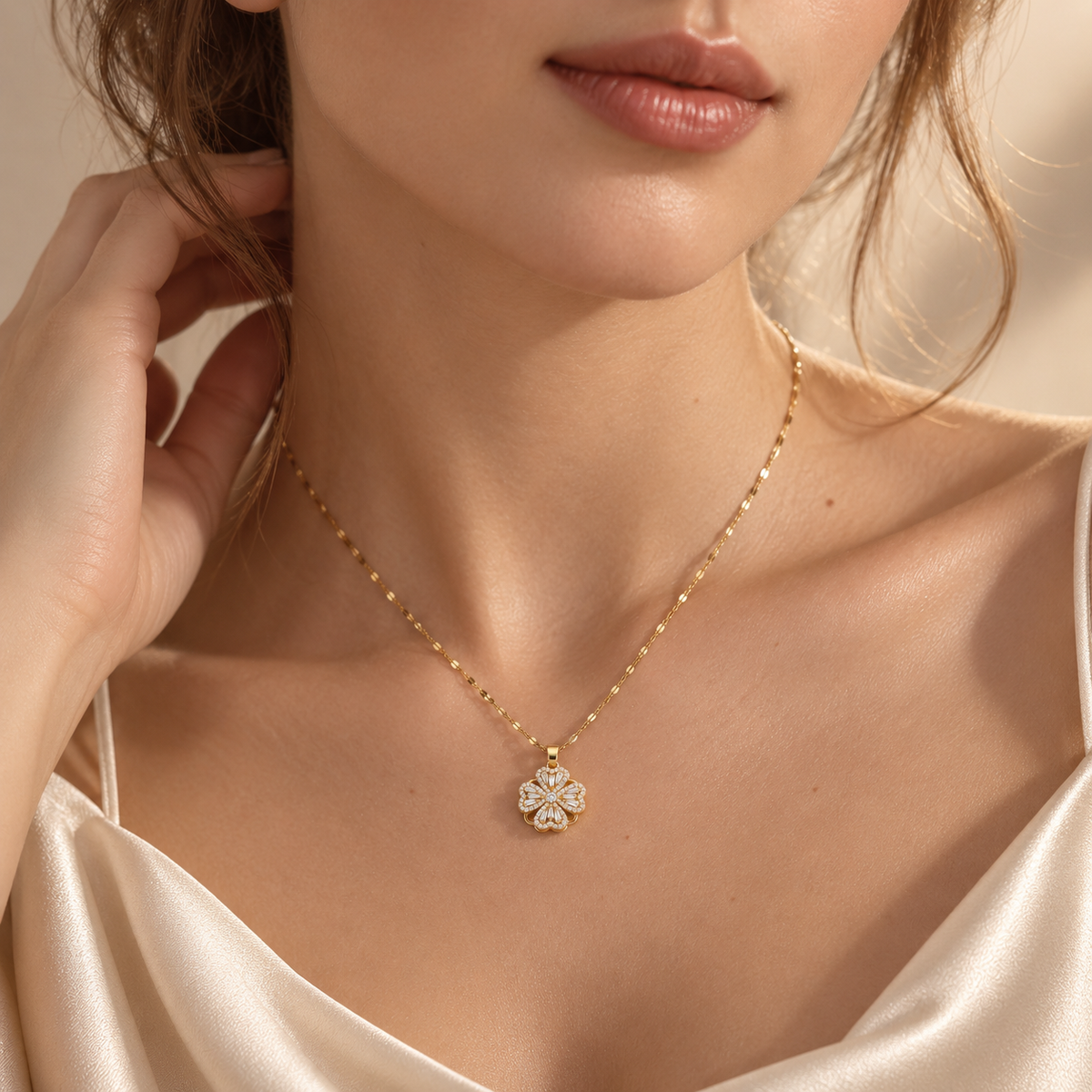The Radiant Clover Necklace