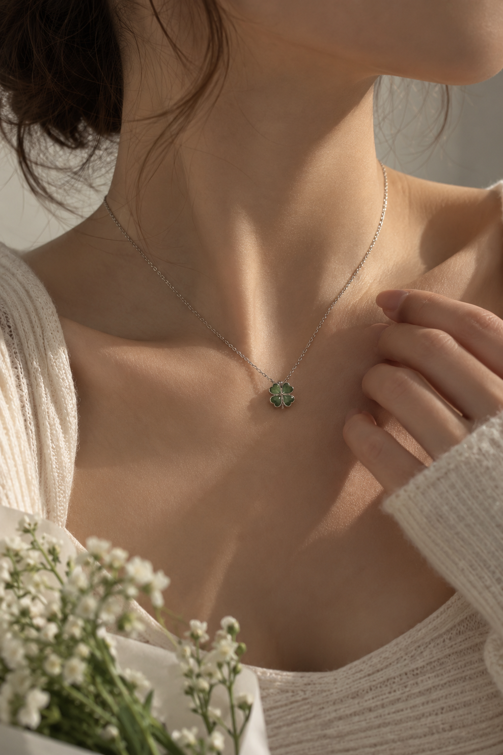 Lucky Four-Leaf Clover Necklace