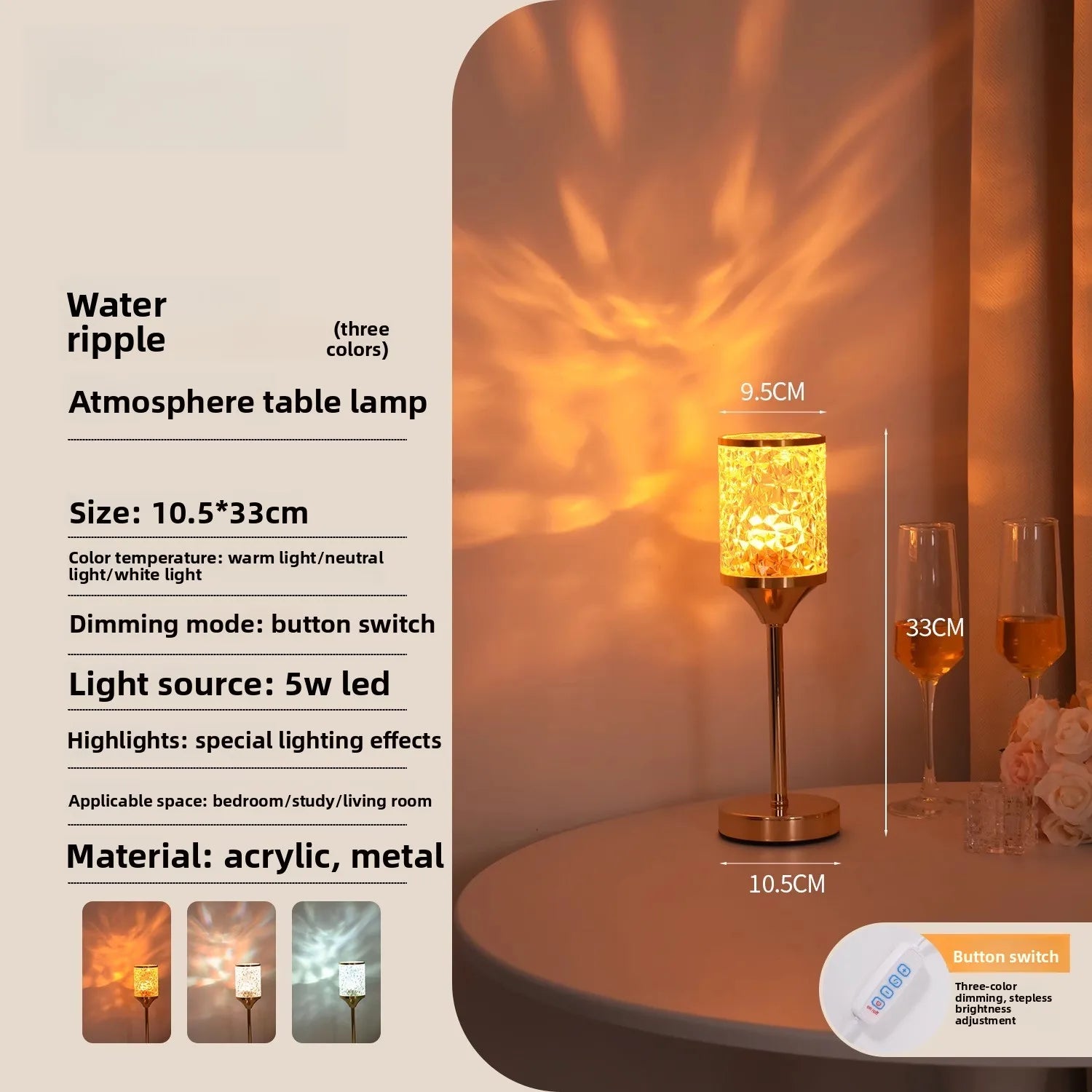 Aurelia Crystal Table Lamp