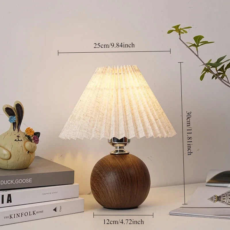 Nordic Pleated Fabric Table Lamp