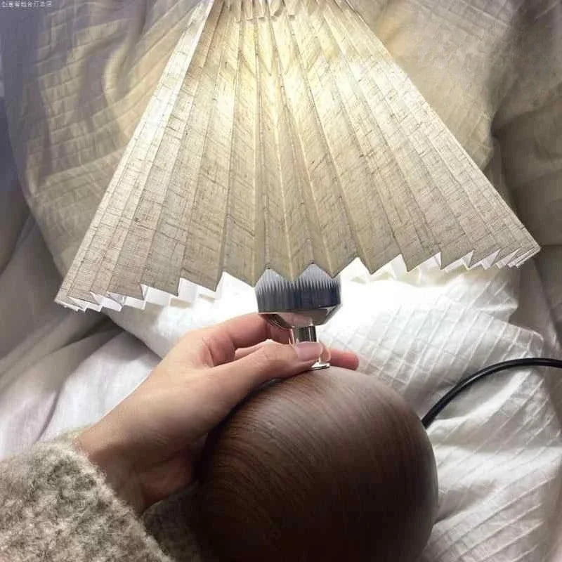Nordic Pleated Fabric Table Lamp