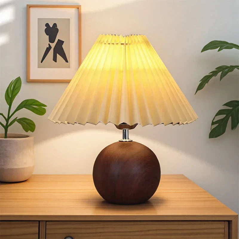 Nordic Pleated Fabric Table Lamp