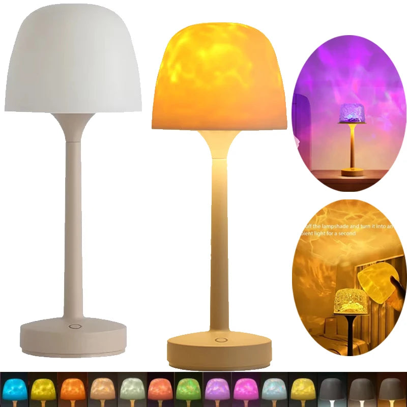 Mushroom Water Ripple Projection Table Lamp